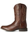 Image #2 - Ariat Men's Hillside Sport Stratten Western Performance Boot - Round Toe, Brown, hi-res