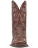 Image #4 - Dan Post Men's Dillinger Full Quill Ostrich Western Boots - Broad Square Toe , Brown, hi-res