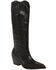Image #1 - Azalea Wang Women's Driven Tall Western Boots - Snip Toe, Black, hi-res