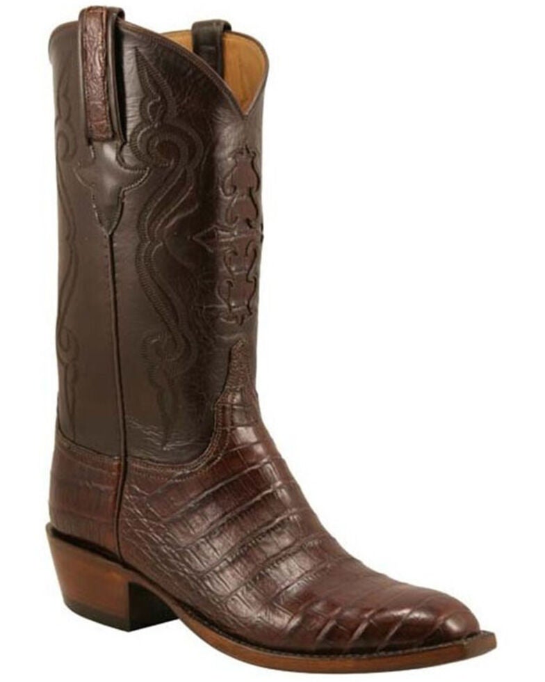 Lucchese Handmade Classics Diego Inlay Ultra Caiman Belly Boots