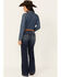 Image #3 - Shyanne Women's Great Falls Dakota Medium Wash Mid Rise Trouser Stretch Riding Jeans, Medium Wash, hi-res