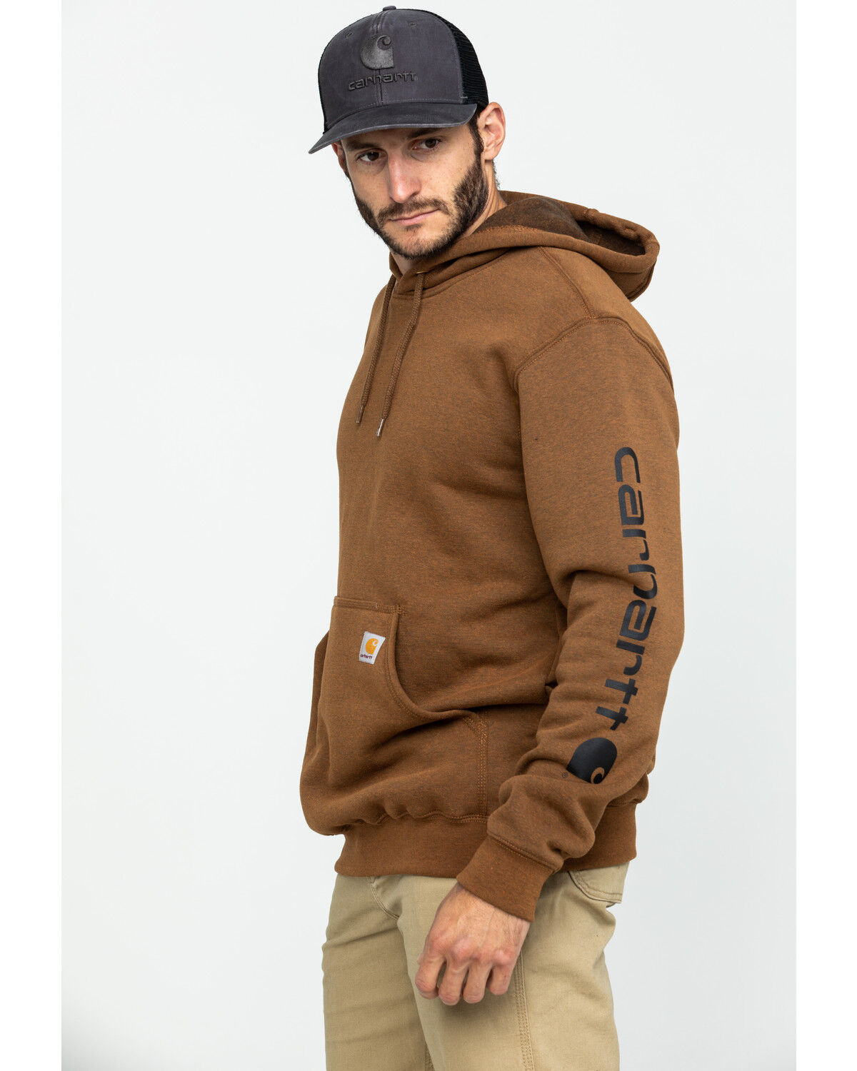 carhartt sweatshirt brown