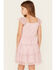 Image #4 - Sugar California Girls' Star Print Smocked Dress, Light Pink, hi-res