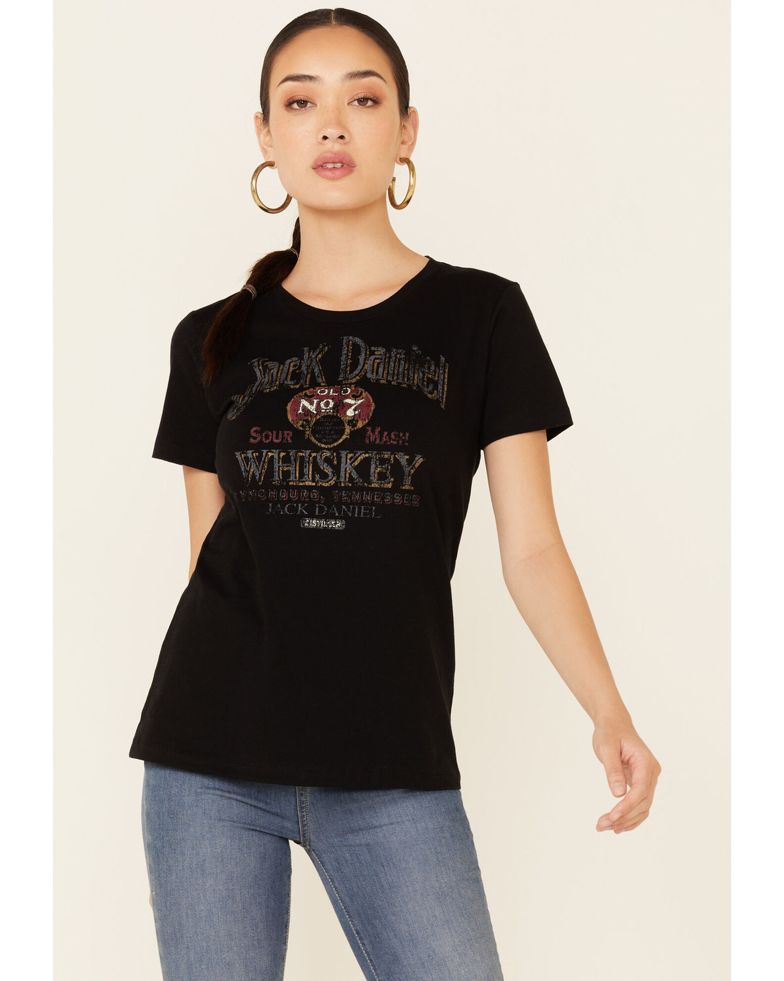 Jack daniels t shirt women's top