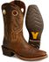 Ariat Men's Heritage Roughstock Western Performance Boots - Square Toe, Brown Oiled Rowdy, hi-res