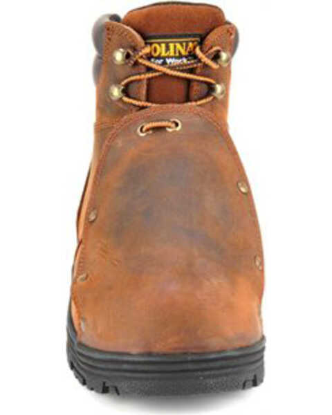 Carolina Men's 6" External Met Guard Boots - Steel Toe, Brown, hi-res