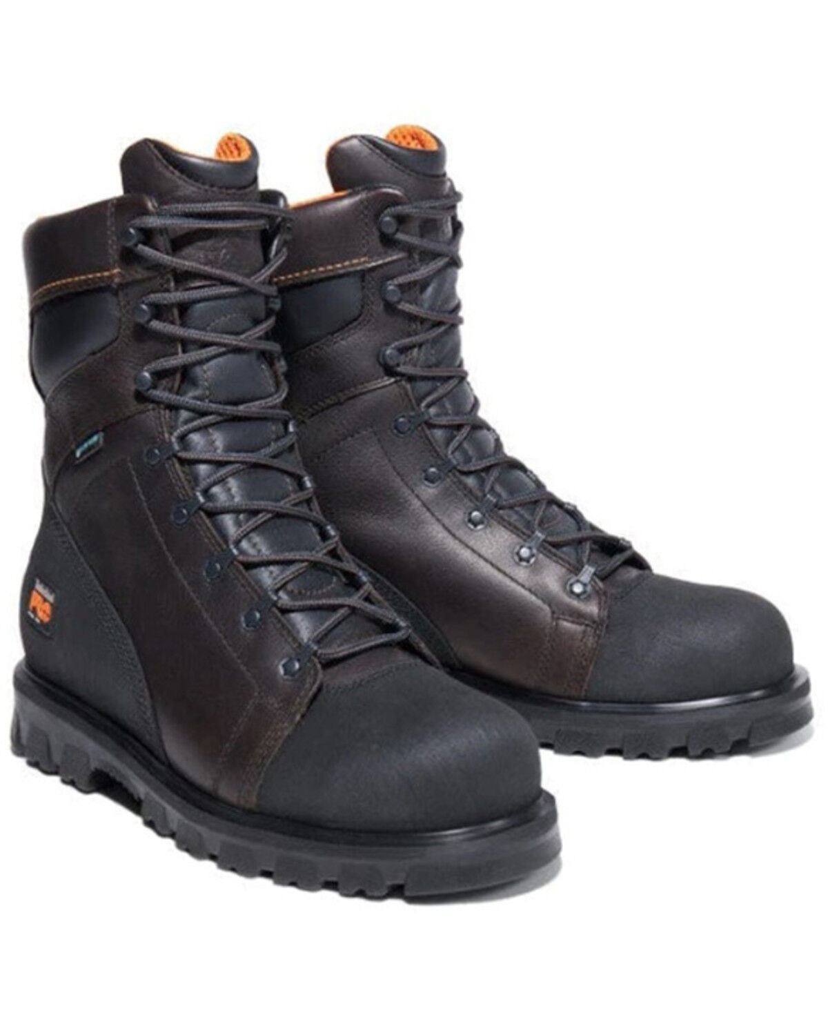Image #1 - Timberland PRO Men's 8" Ringmaster Waterproof Work Boots - Steel Toe, Brown, hi-res