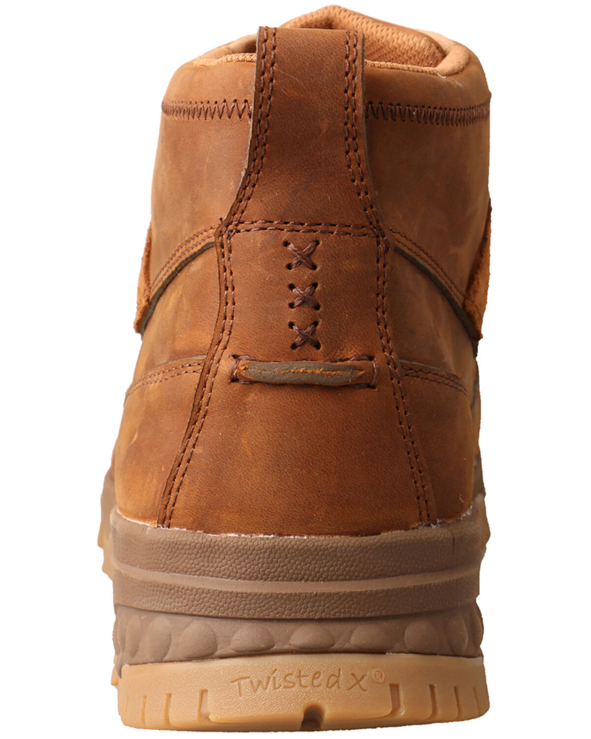 Image #4 - Twisted X Men's 4" CellStretch Lace-Up Work Boots - Composite Toe, Brown, hi-res