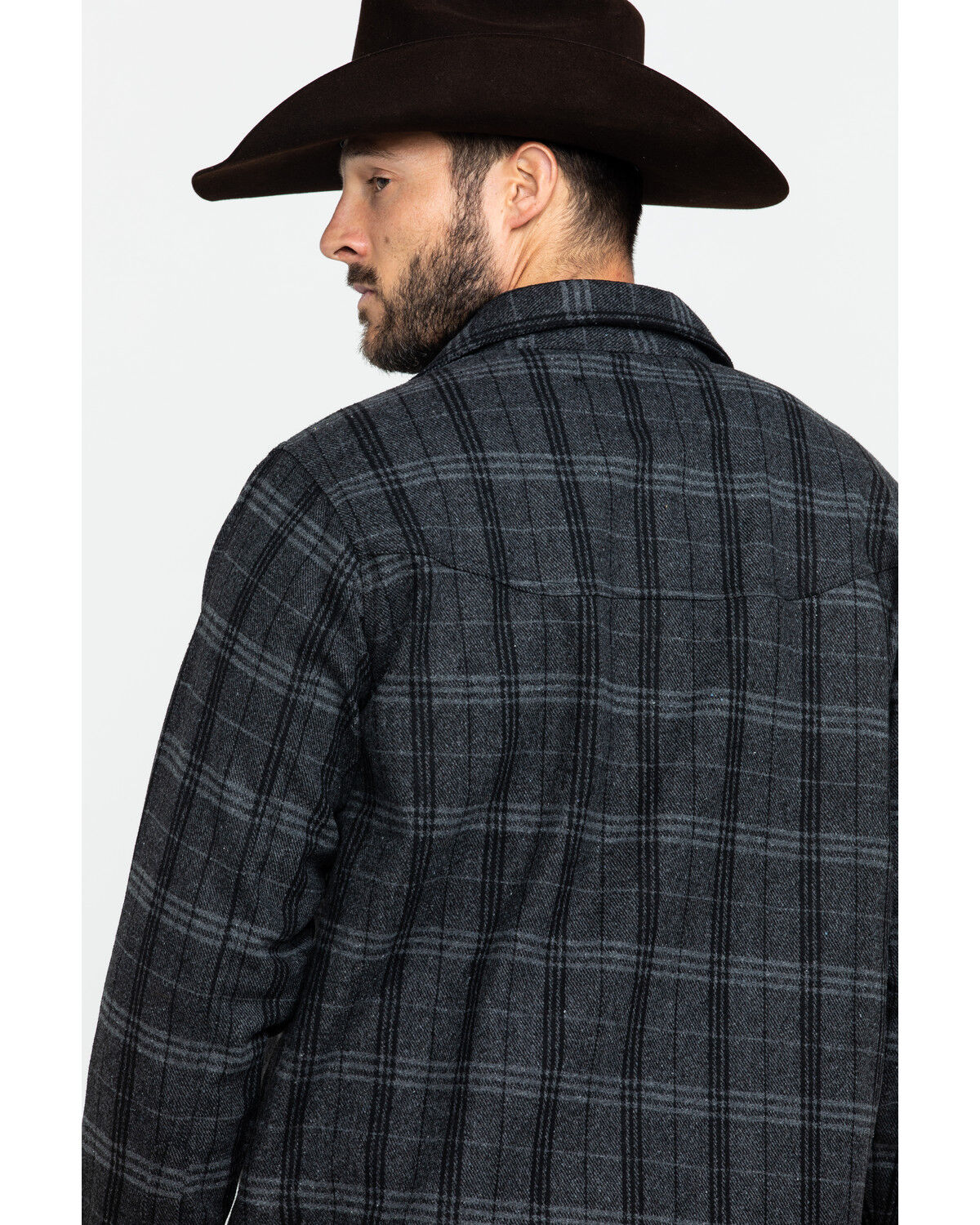 Image #5 - Outback Trading Co. Men's Black Clyde Big Flannel Shirt, Black, hi-res
