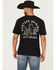 Image #1 - Hooey Men's Desert Dillo Short Sleeve Graphic T-Shirt, Black, hi-res