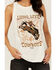 Image #3 - Wrangler Women's Long Live Cowboys Graphic Tank, White, hi-res