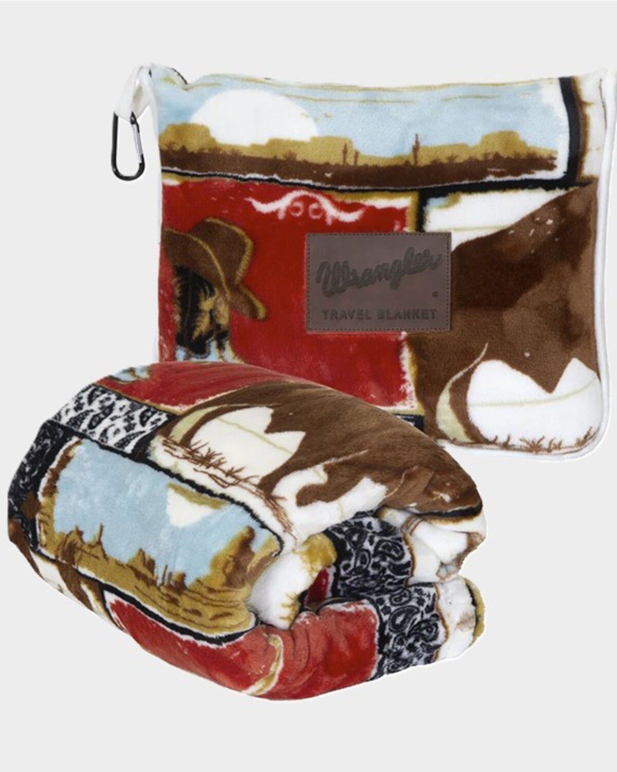 Carstens Home Wrangler Western Travel Blanket, Multi, hi-res