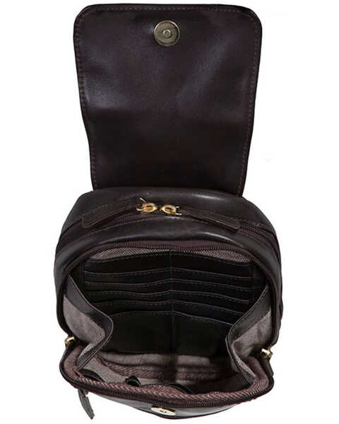 Image #3 - Scully Women's Poppi Leather Mini Backpack , Chocolate, hi-res