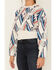 Image #3 - Ariat Women's Chimayo Southwestern Cropped Pullover, Ivory, hi-res