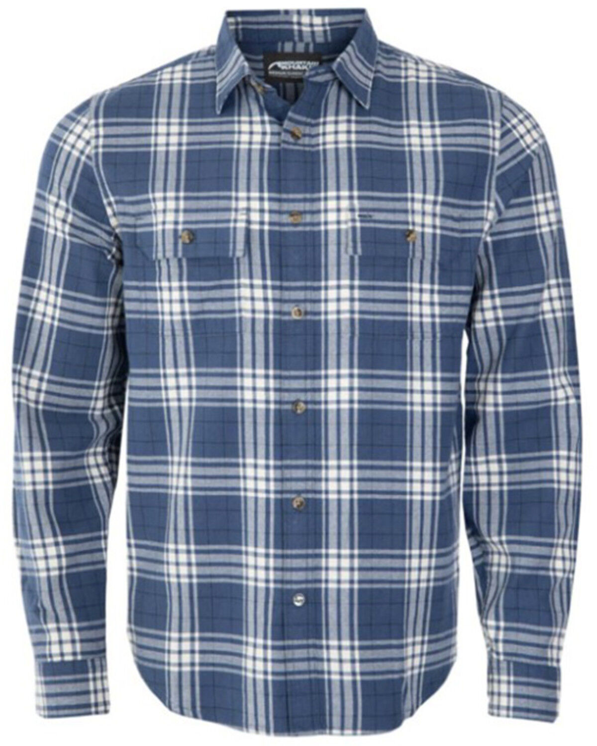 Image #1 - Mountain Khakis Men's Park Flannel Shirt, Navy, hi-res