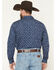 Image #4 - Cody James Men's Tidal Wave Micro Floral Print Long Sleeve Snap Western Shirt, Navy, hi-res