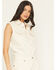 Image #2 - Wrangler Women's Sleeveless Snap Denim Mini Dress, White, hi-res
