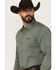 Image #2 - Kimes Ranch Men's Linville Long Sleeve Button-Down Performance Shirt, Light Blue, hi-res