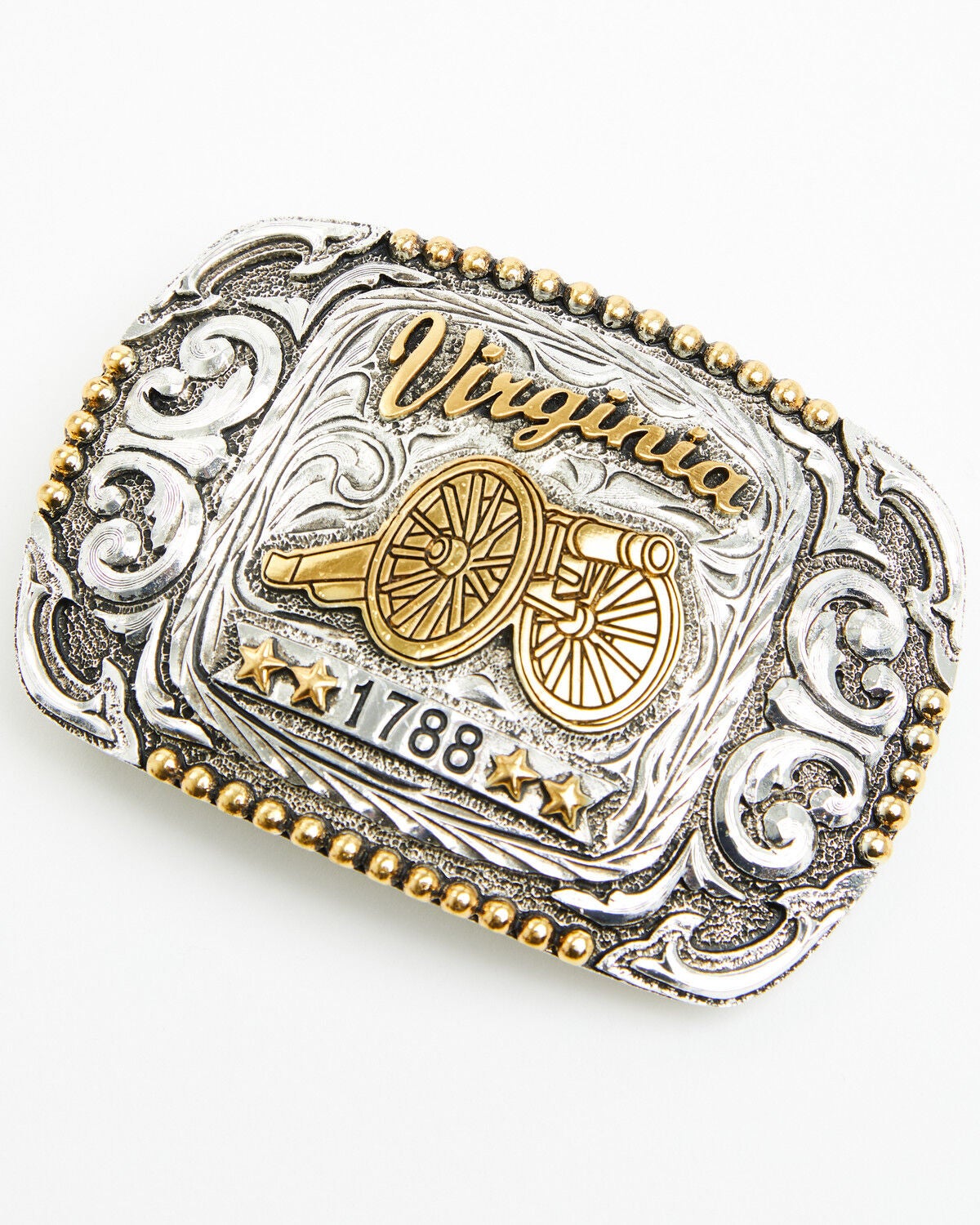 Cody James Virginia Regional Belt Buckle, Silver, hi-res