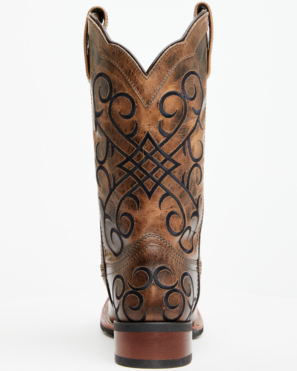 Image #5 - Laredo Women's Margo Western Boots - Broad Square Toe, Dark Brown, hi-res