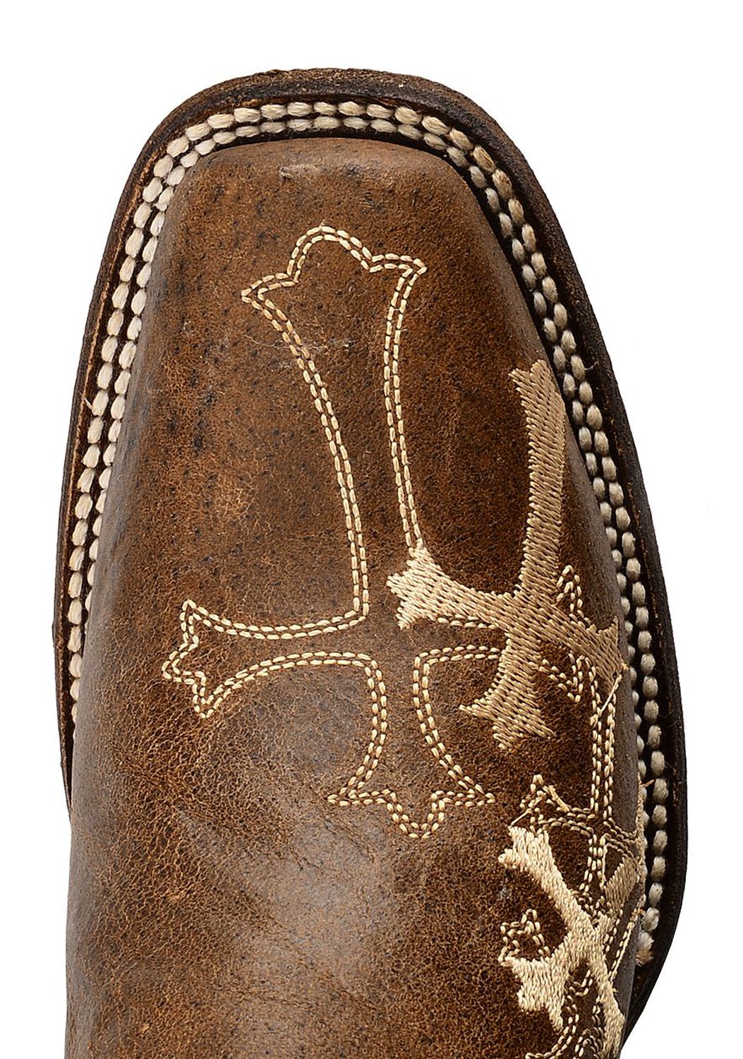 Image #6 - Circle G Women's Cross Embroidered Western Boots - Square Toe, , hi-res