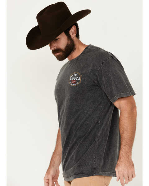 Image #4 - Changes Men's Coors Rodeo Bull Logo Short Sleeve Graphic T-Shirt , Black, hi-res
