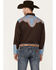Image #4 - Scully Men's Two Tone Long Sleeve Pearl Snap Western Shirt, Brown, hi-res