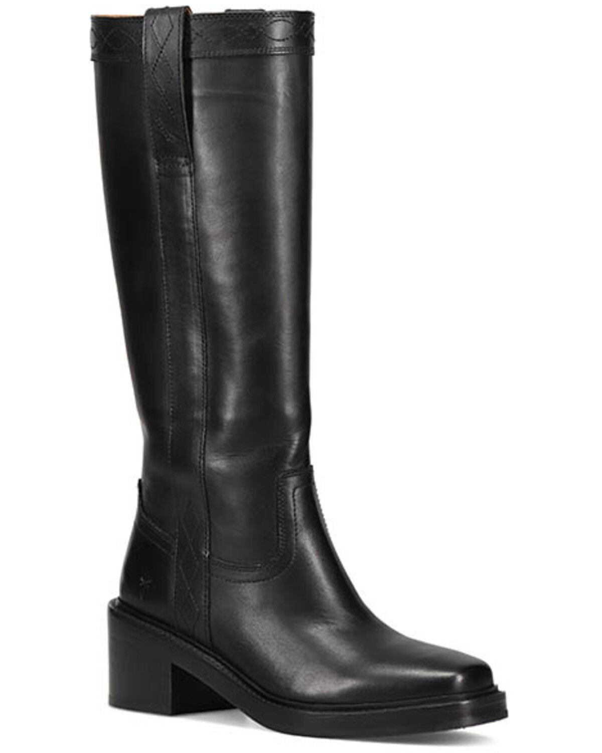 Image #1 - Frye Women's Kate Pull-On Tall Boots - Square Toe, Black, hi-res