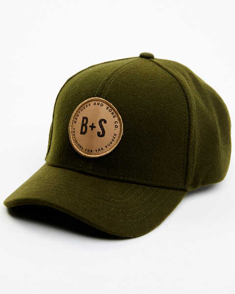 Brothers and Sons Men's Circle Patch Baseball Cap, Olive, hi-res