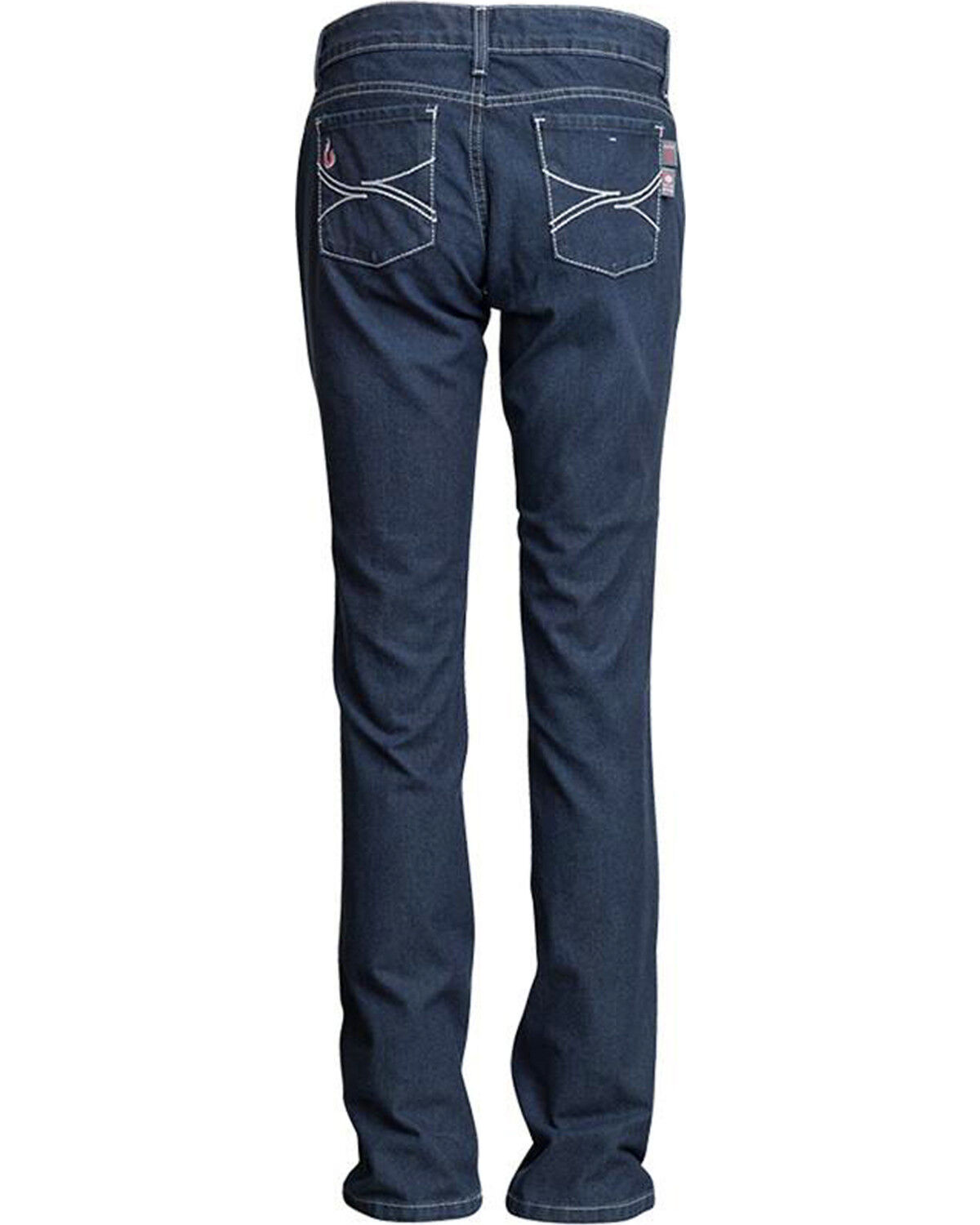 Image #1 - Lapco Women's FR Modern Fit Jeans - Straight Leg, Dark Blue, hi-res