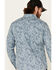 Moonshine Spirit Men's Bayou Born Large Paisley Print Long Sleeve Western Shirt , Light Blue, hi-res