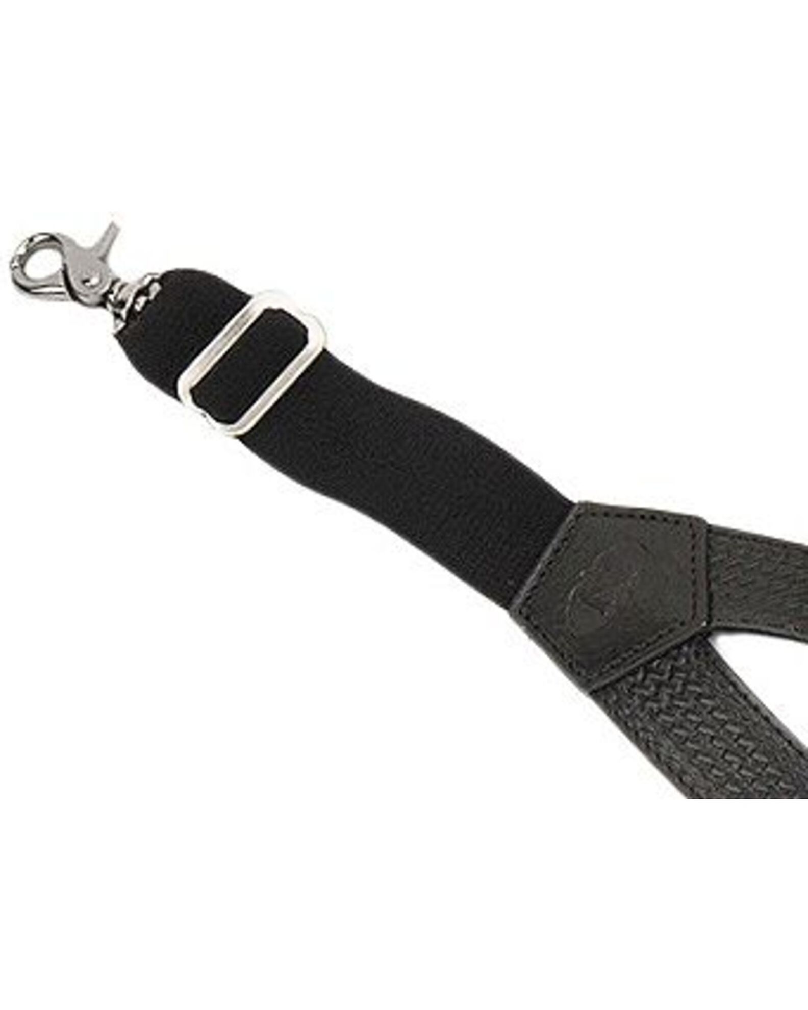 Image #2 - Nocona Black Leather Suspenders, Black, hi-res