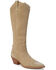 Image #1 - Coconuts by Matisse Women's Belmont Tall Western Boots - Snip Toe , Natural, hi-res