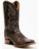 Image #1 - Cody James Men's Exotic Caiman Tail Skin Western Boots - Broad Square Toe, Dark Brown, hi-res