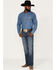 Image #1 - Wrangler 20X Men's Bazine Medium Wash Vintage Stretch Slim Bootcut Jeans , Medium Wash, hi-res