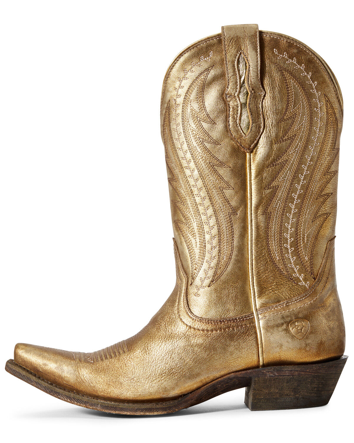 western boots beige