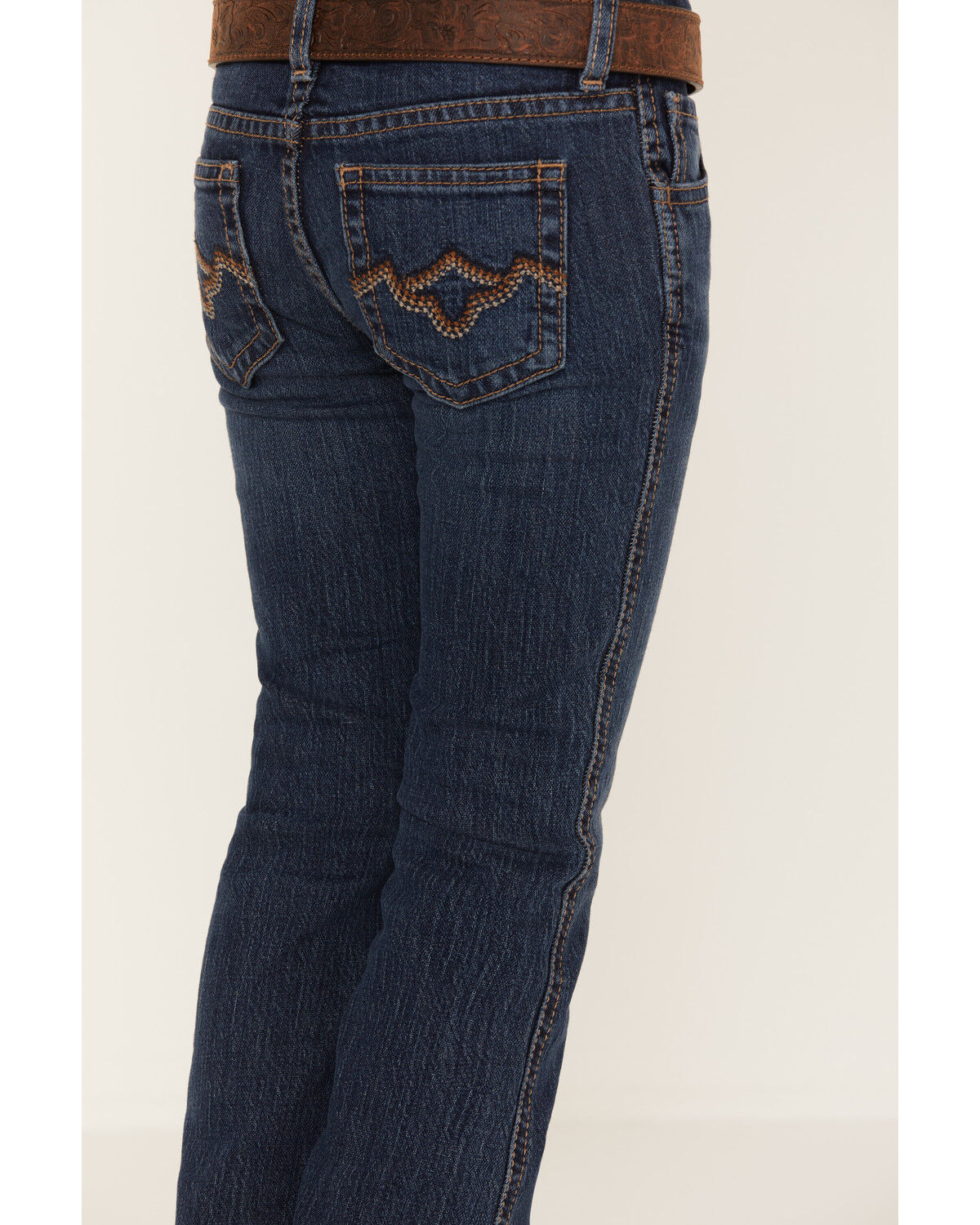 Image #4 - Shyanne Little Girls' Harrah Dark Wash Bootcut Jeans, Dark Wash, hi-res