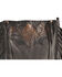 Image #2 - Kobler Leather Black Hand-Tooled Pouch Bag, Black, hi-res