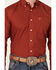 Ariat Men's Kaisen Print Long Sleeve Button-Down Western Shirt, Red, hi-res