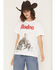 Image #1 - Girl Dangerous Women's Rodeo Horse Short Sleeve Graphic Tee, White, hi-res