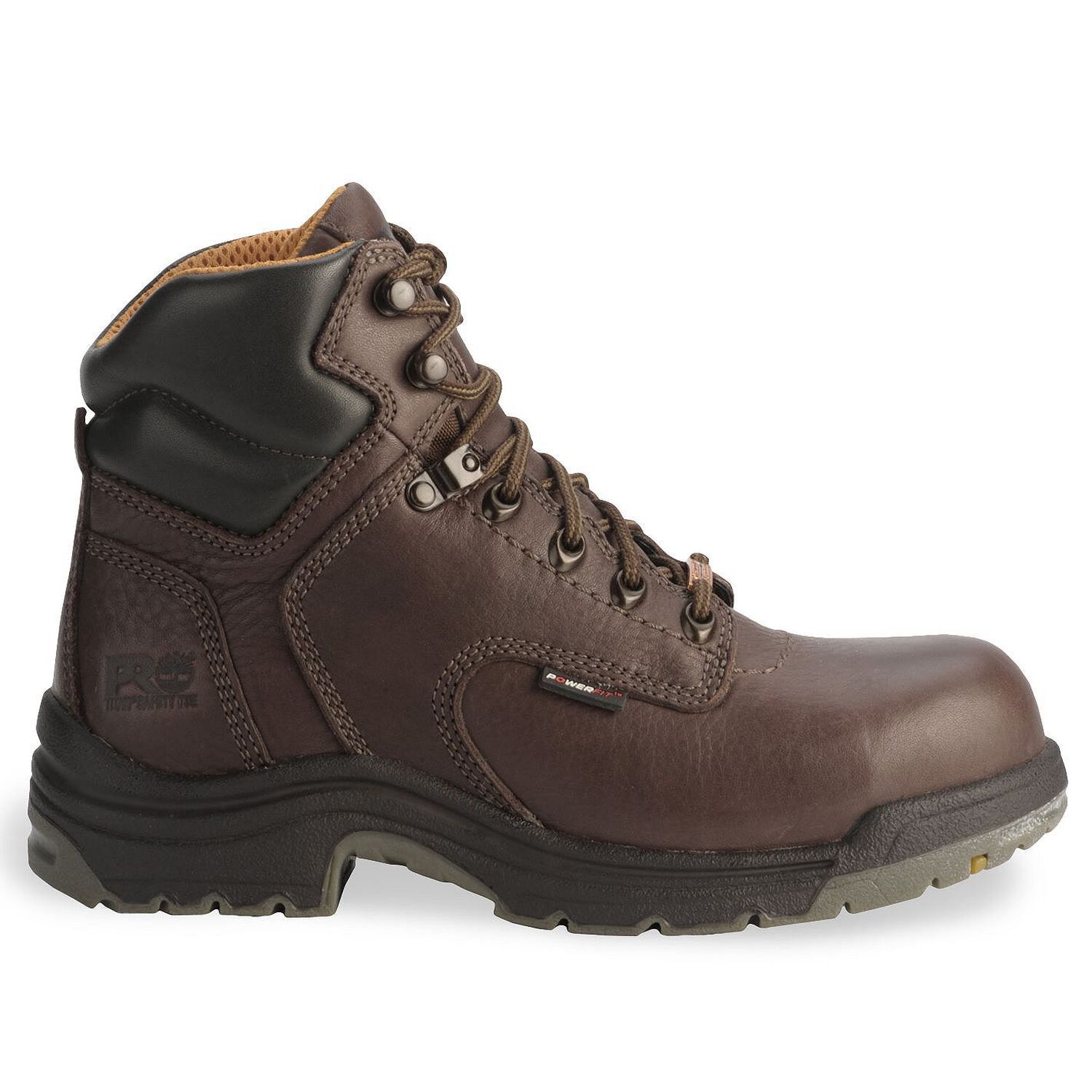 Image #2 - Timberland Pro 6" Titan Waterproof Boots - Safety Toe, Mocha, hi-res