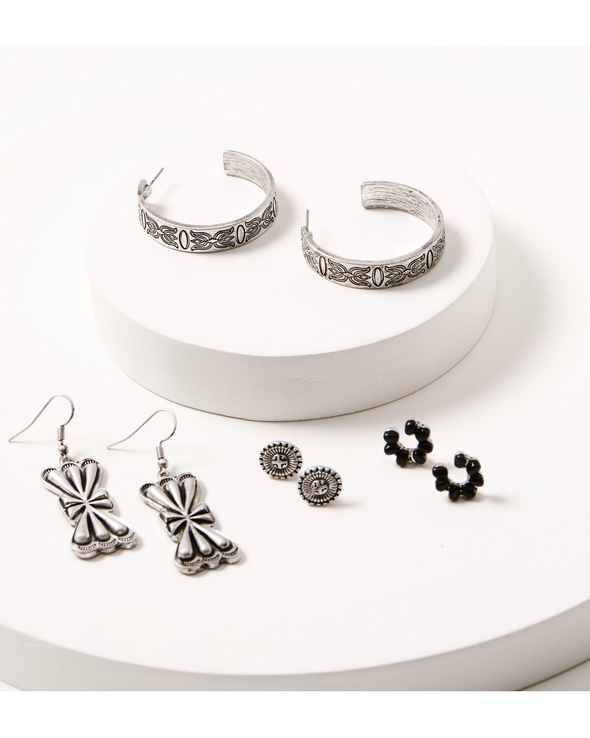 Image #1 - Idyllwind Women's Mossdale Earring Set - 4 Piece, Silver, hi-res