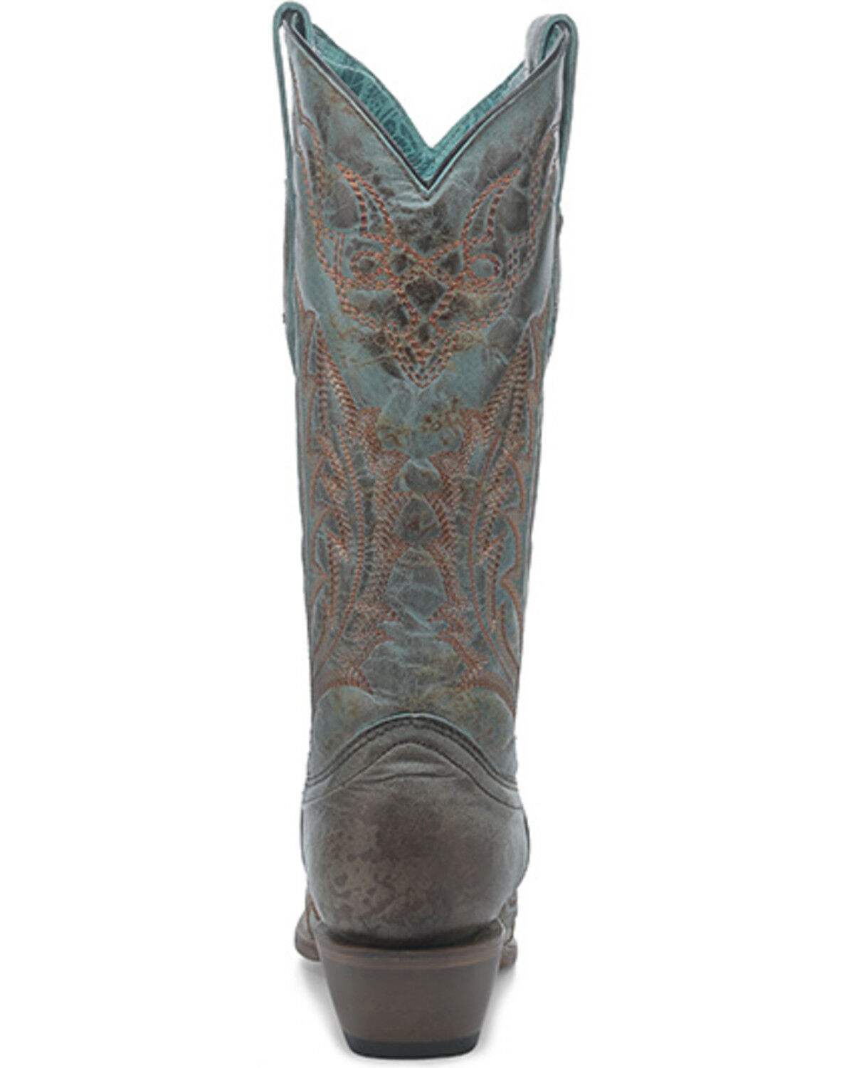Image #4 - Corral Women's Embroidered Tall Western Boots - Snip Toe, Green, hi-res