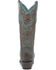 Image #4 - Corral Women's Embroidered Tall Western Boots - Snip Toe, Green, hi-res
