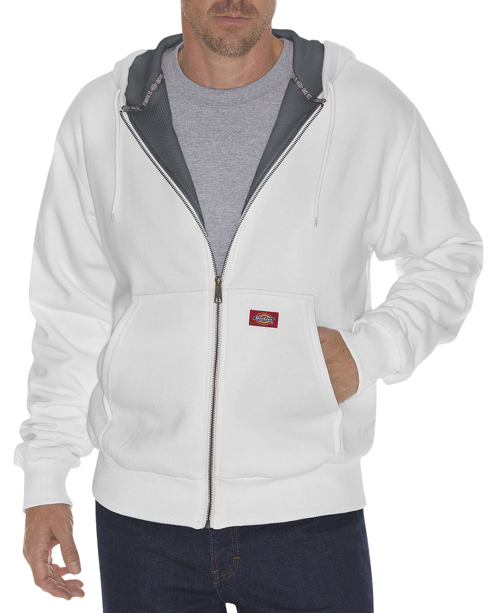 Zip up work jacket cheap