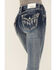 Grace in LA Women's Sequin Flap Pocket Light Wash Bootcut Jeans, Blue, hi-res