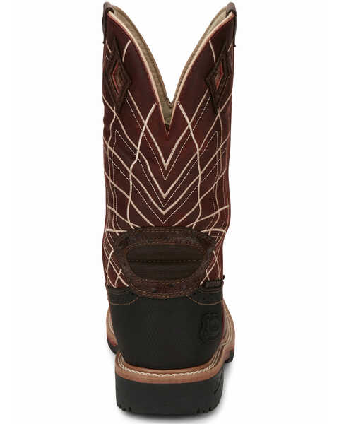 Justin Men's Derrickman Western Work Boots - Composite Toe, Cognac, hi-res
