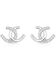 Image #1 - Montana Silversmiths Women's Horseshoe Happiness Post Earrings, Silver, hi-res