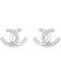 Image #1 - Montana Silversmiths Women's Horseshoe Happiness Post Earrings, Silver, hi-res