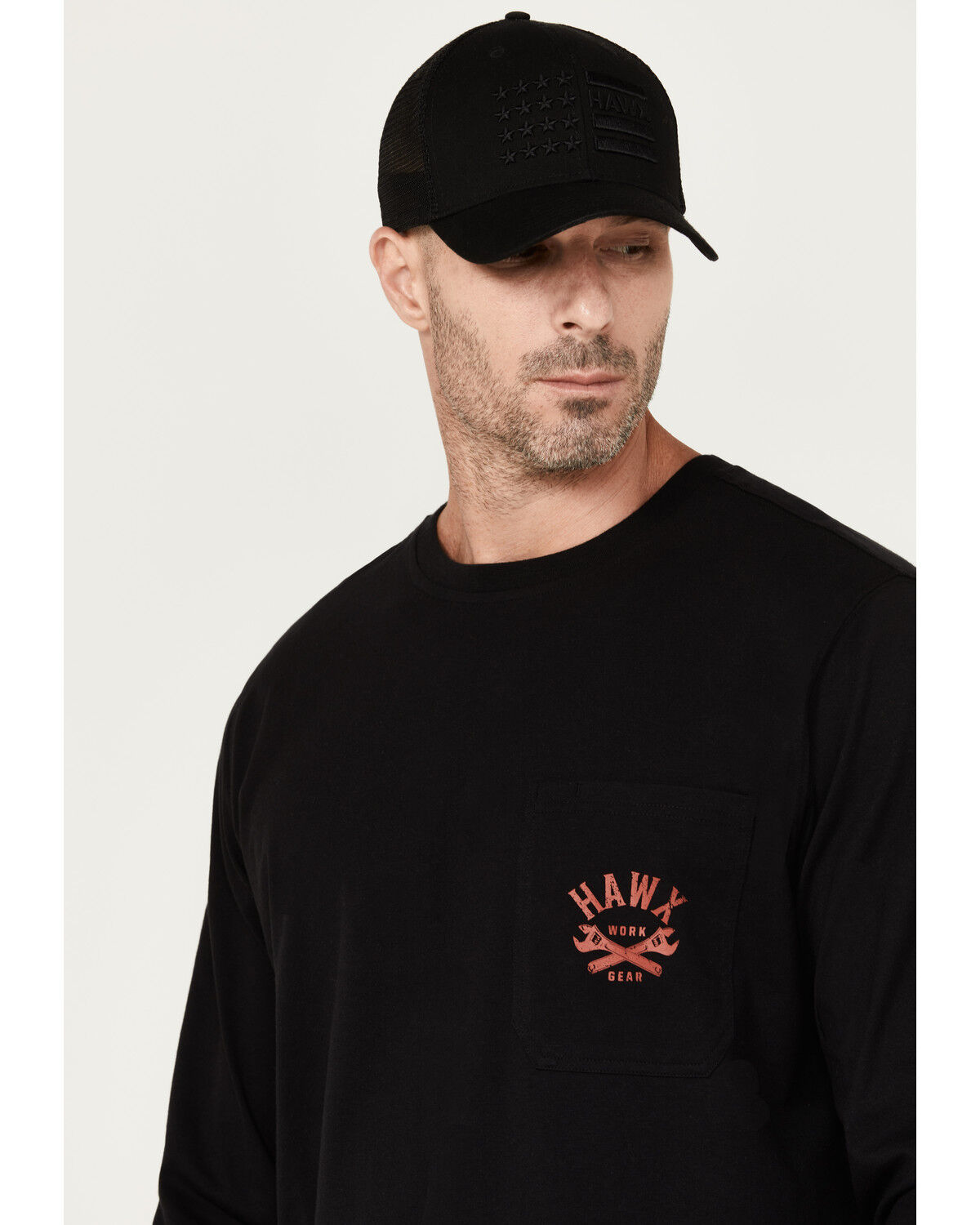 Image #3 - Hawx Men's Never Sleep Long Sleeve Graphic T-Shirt, Black, hi-res